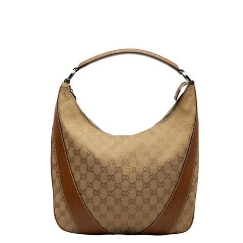 124357 gucci|Gucci 124357 Beige GG Hobo Shoulder Bag — Rediscover Vintage.